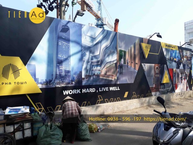 thi công dán Decal hàng rào công trình trọn gói tại TPHCM