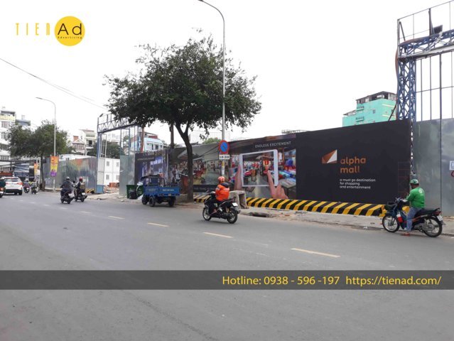 decal quảng cáo dự án hàng rào công trình 