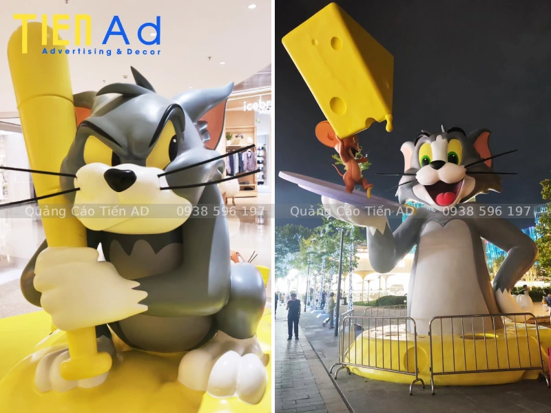 15+ mẫu mô hình Tom và Jerry composite đẹp