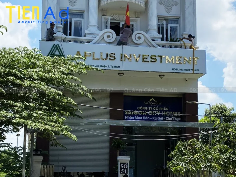 Bảng hiệu alu chữ inox - 10