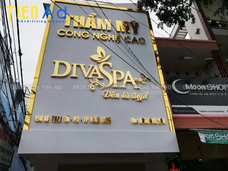 Bảng hiệu alu chữ inox - 5