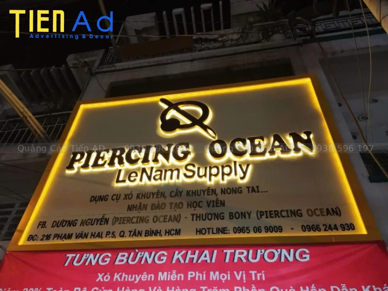 Bảng hiệu alu chữ inox - 7