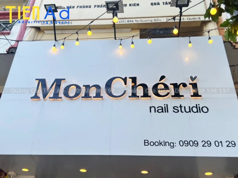 Bảng hiệu alu chữ inox - 8