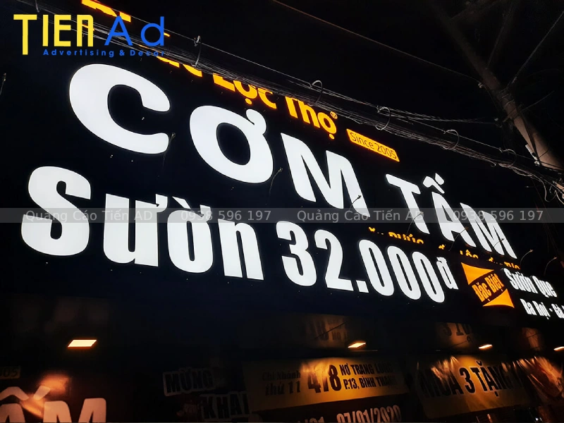 Bảng hiệu alu chữ nổi đèn LED - 3