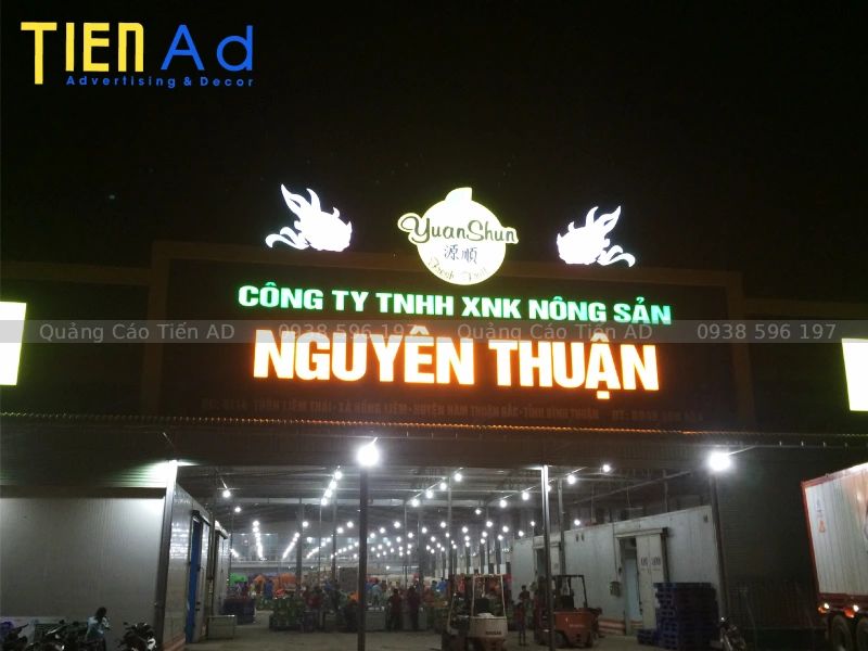 Bảng hiệu alu chữ nổi đèn LED - 4