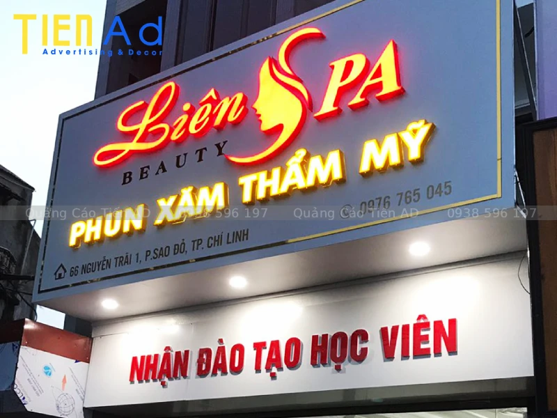Bảng hiệu alu chữ nổi đèn LED - 5