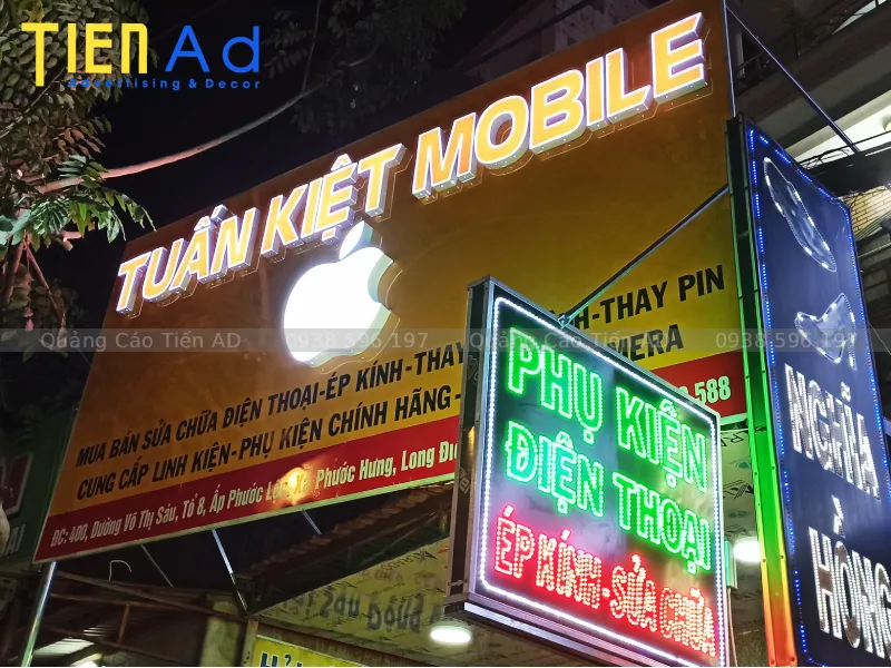 Bảng hiệu alu chữ nổi đèn LED - 6