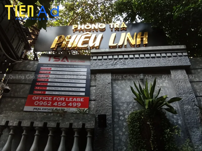 Bảng hiệu chữ nổi inox - 2