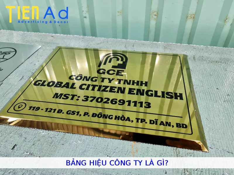Bảng hiệu công ty là gì