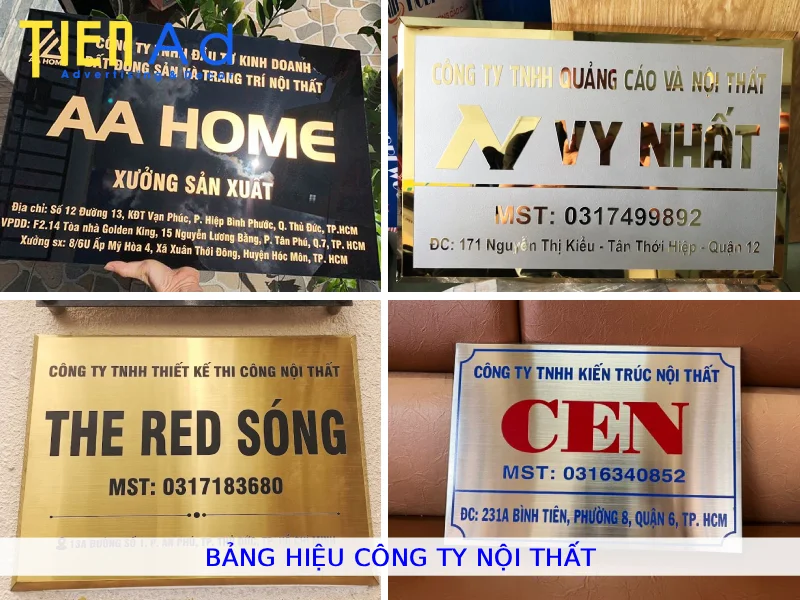 Bảng hiệu công ty nội thất