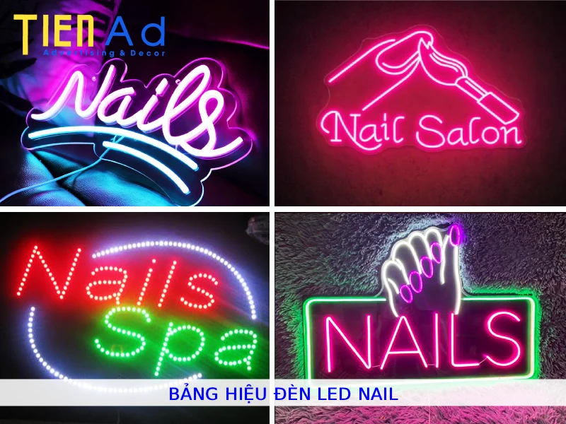 Bảng hiệu đèn led nail