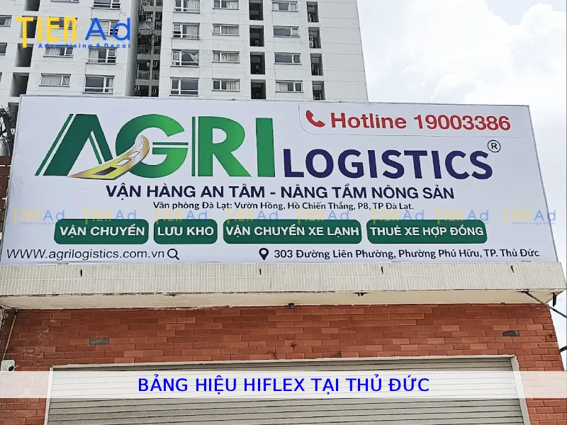 Bảng hiệu hiflex tại Thủ Đức