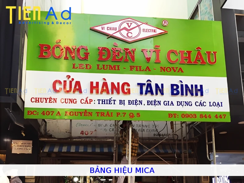Bảng hiệu mica