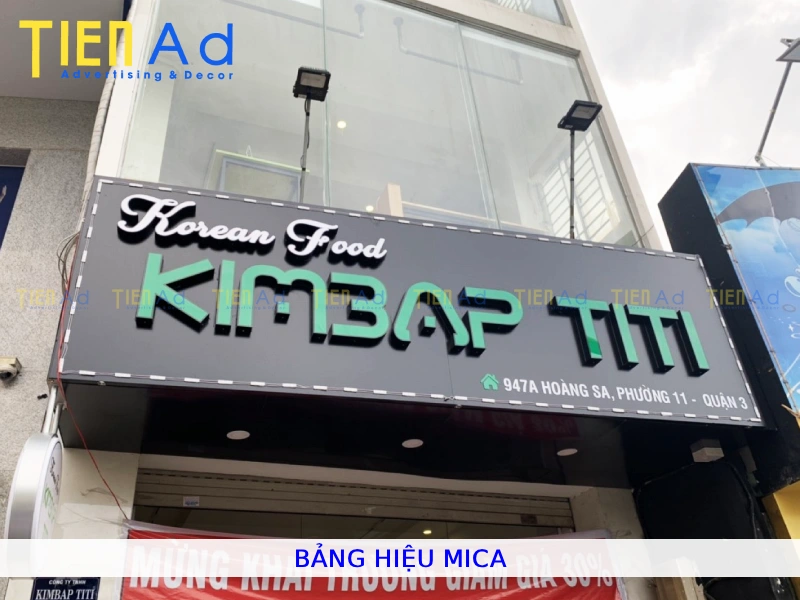 Bảng hiệu mica