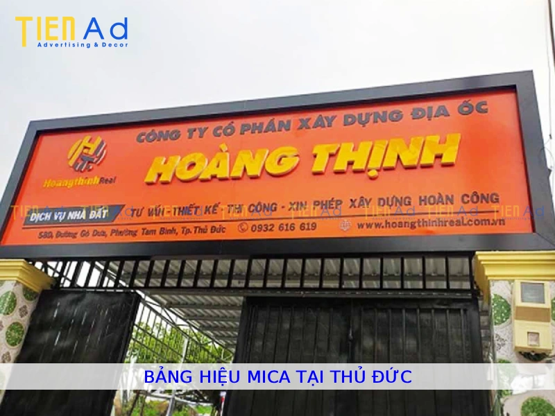 Bảng hiệu mica tại Thủ Đức