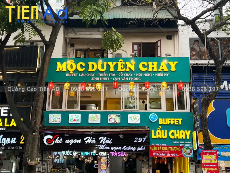 Bảng hiệu quán chay
