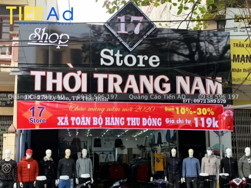 Bảng hiệu shop quần áo