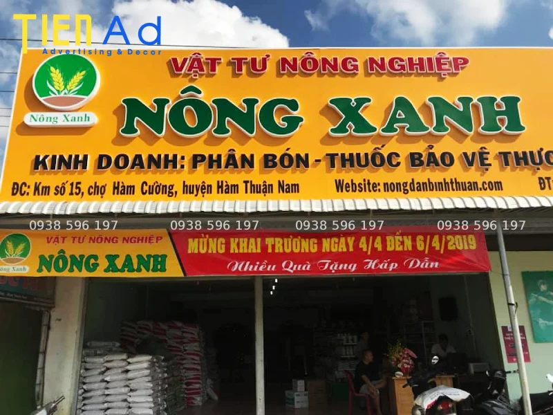 Bảng quảng cáo vật tư nông nghiệp Nông Xanh