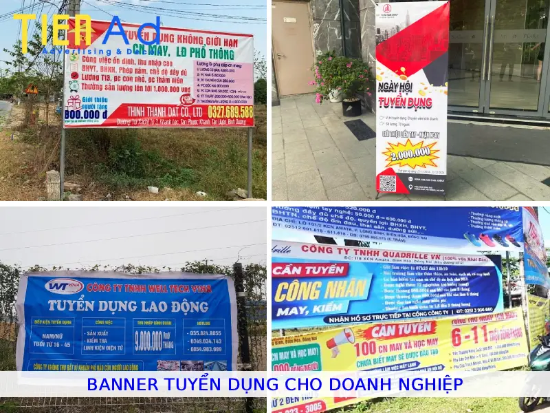 Banner tuyển dụng cho doanh nghiệp