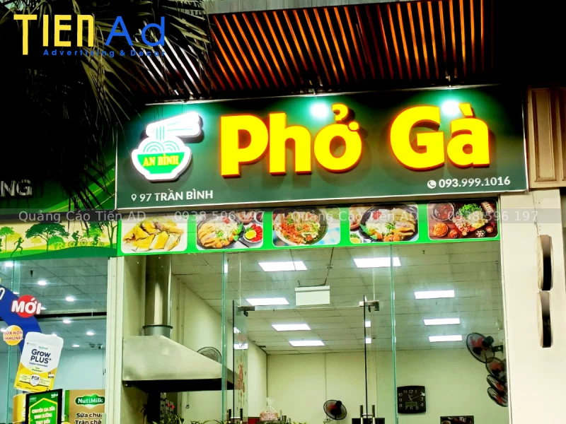 Báo giá làm bảng hiệu alu chữ nổi