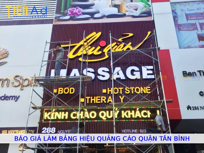 Báo giá làm bảng hiệu quảng cáo Quận Tân Bình