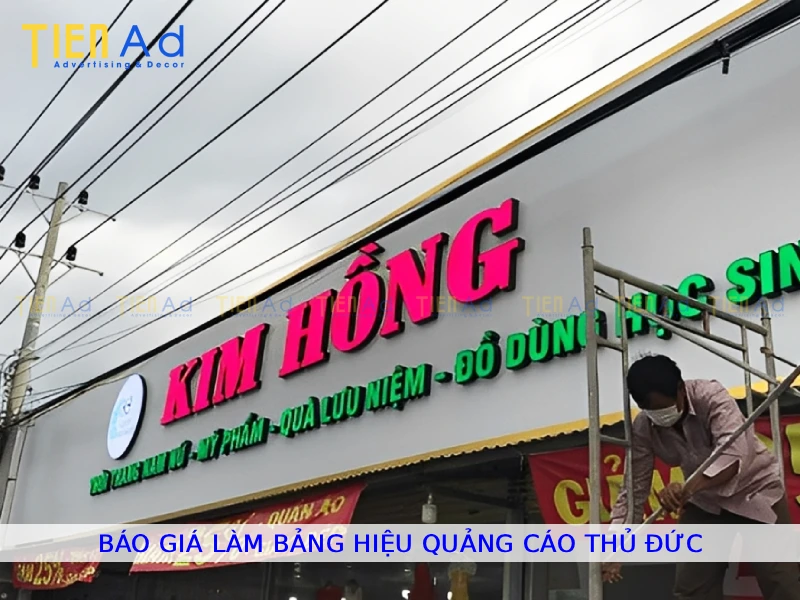 Báo giá làm bảng hiệu quảng cáo Thủ Đức