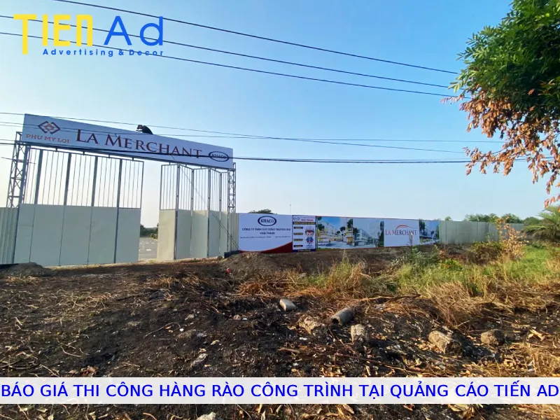Báo giá thi công hàng rào công trình tại Quảng Cáo Tiến AD