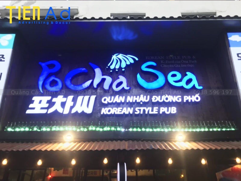 Biển quảng cáo chữ nổi đèn LED - 6