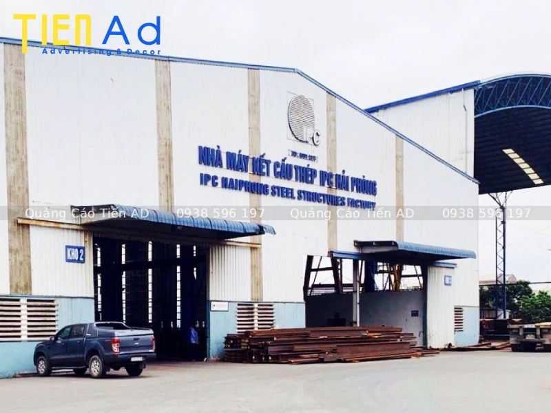 Bộ chữ nổi được lắp đặt tại nhà máy, nhà xưởng đẹp - 5