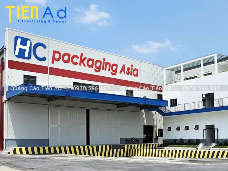 Bộ chữ nổi được lắp đặt tại nhà máy, nhà xưởng đẹp - 6