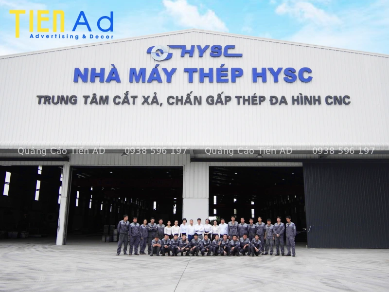 Bộ chữ nổi được lắp đặt tại nhà máy, nhà xưởng đẹp - 8