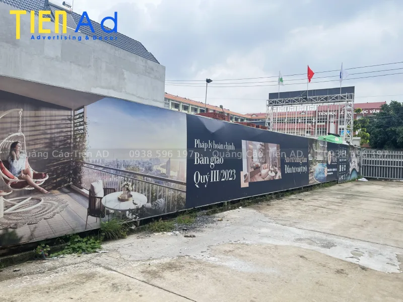Các hạng mục thi công hàng rào dự án Legacy Prime cho Kim Oanh Group
