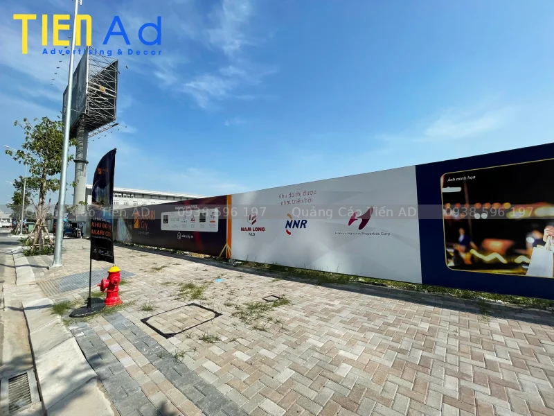 Các hạng mục trong thi công hàng rào công trình AKari City ở Võ Văn Kiệt