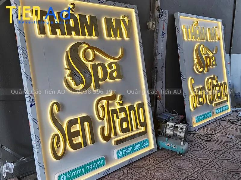 Các loại bảng hiệu alu gương phổ biến hiện nay