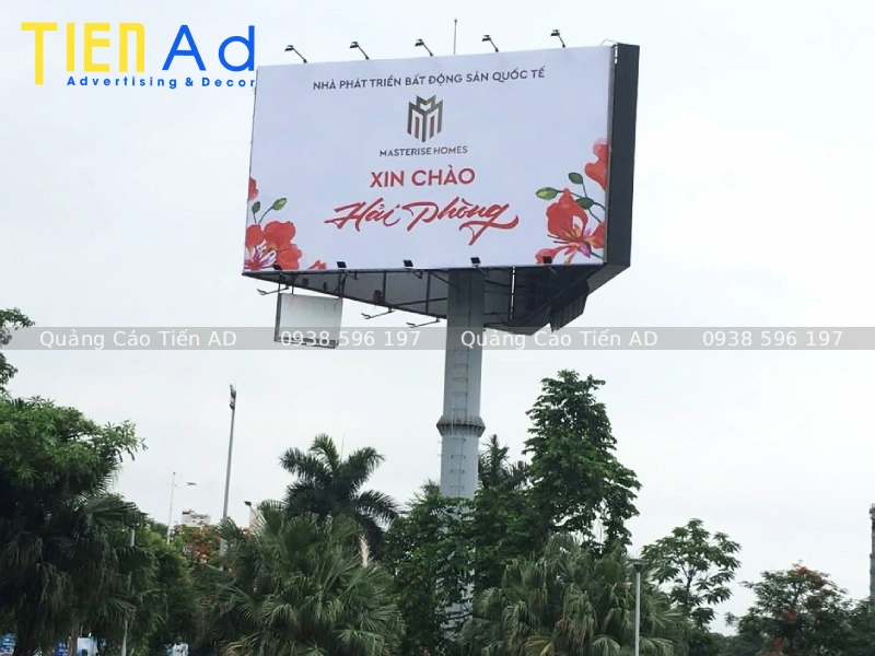 Các loại bạt phù hợp khi thay bạt biển quảng cáo lật 3 mặt Trivision Billboard