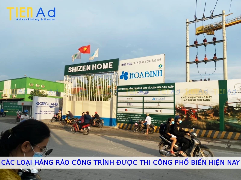 Các loại hàng rào công trình được thi công phổ biến hiện nay