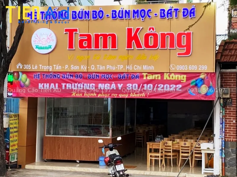 Các lỗi thiết kế khiến bảng hiệu alu chữ nổi kém hiệu quả