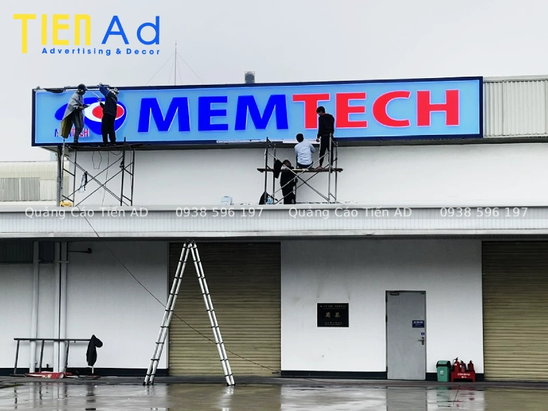 Các vị trí thi công lắp đặt bộ chữ nổi nhà máy, nhà xưởng tối ưu nhận diện
