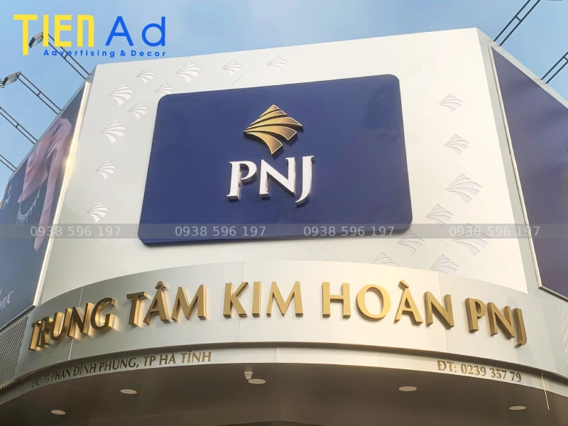 Các yếu tố quyết định đến tính thẩm mỹ của bảng hiệu tiệm vàng