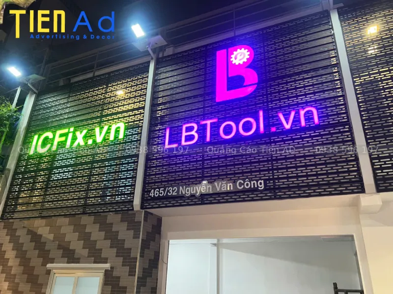 Cấu tạo cơ bản của biển quảng cáo chữ nổi đèn LED