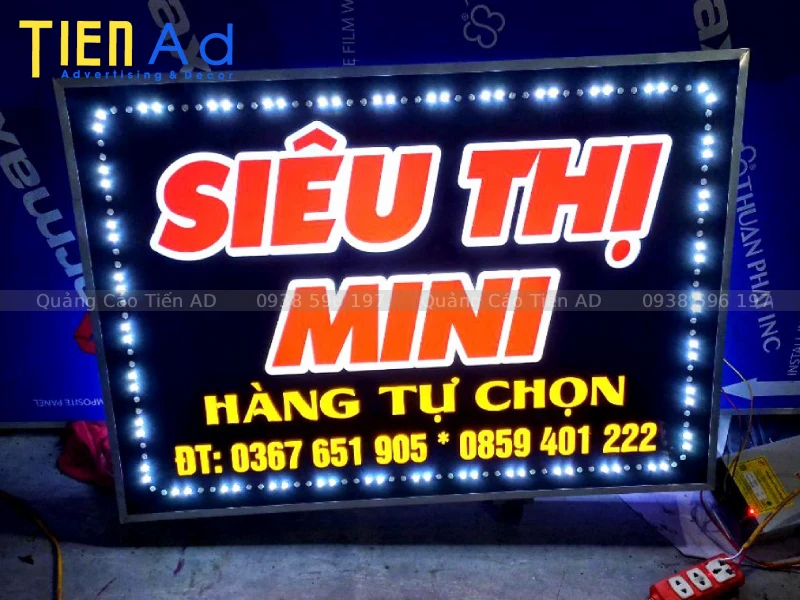 Cấu tạo của hộp đèn alu âm bản