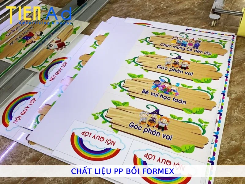 Chất liệu PP bồi formex