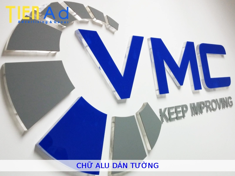 Chữ alu dán tường