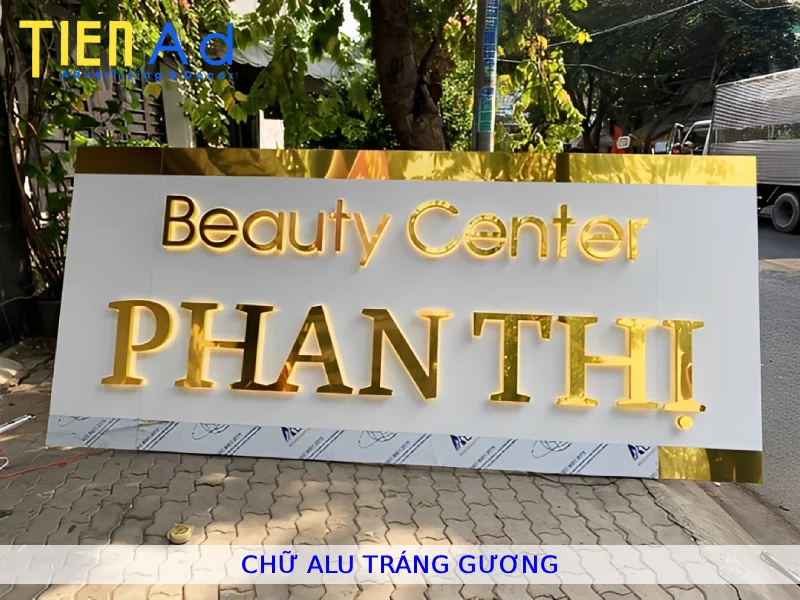 Chữ alu tráng gương