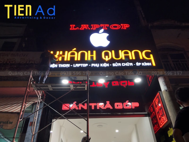 Chữ nổi mica đèn LED - 1