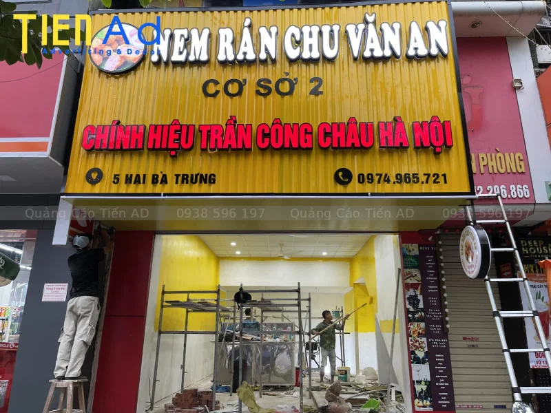 Chữ nổi mica đèn LED - 5