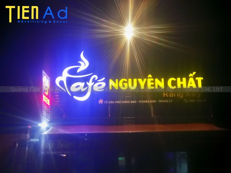 Chữ nổi mica đèn LED - 6