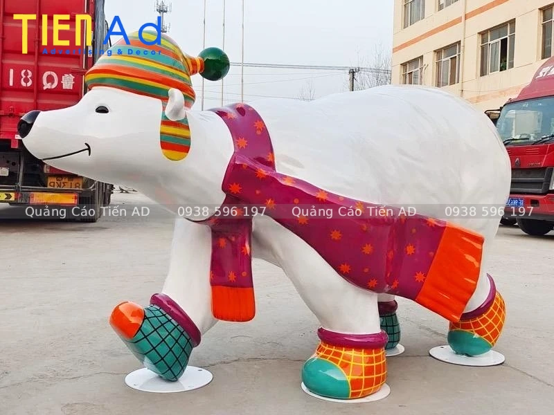 Công nghệ in 3D giúp sản xuất mô hình gấu Bắc Cực composite như thế nào