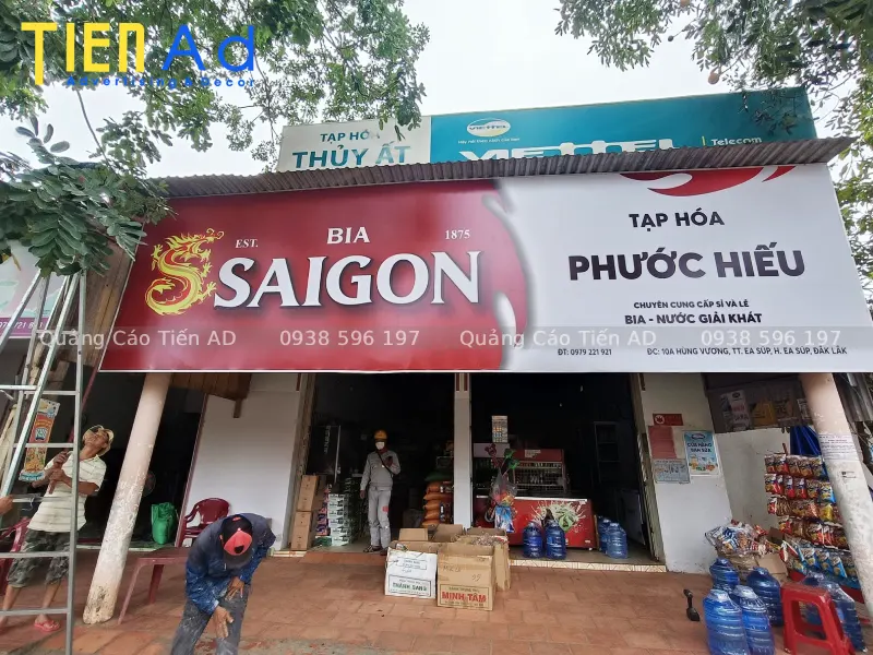 Đặt làm bảng hiệu tạp hóa tài trợ đẹp, chuyên nghiệp tại TP.HCM