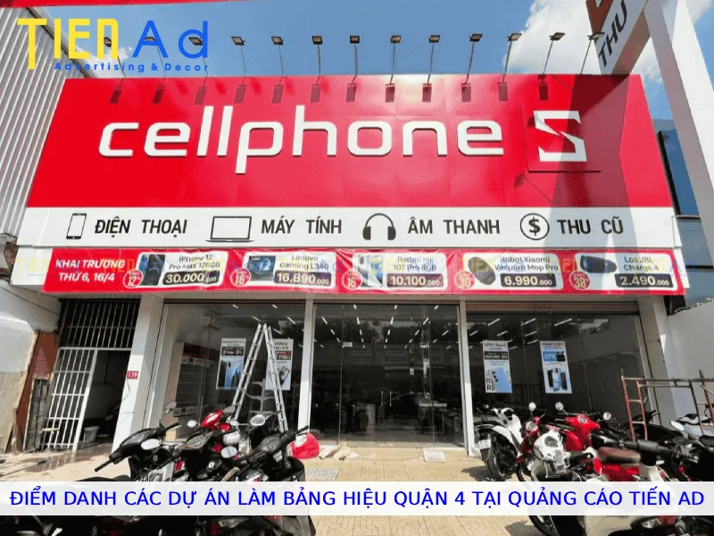 Điểm danh các dự án làm bảng hiệu Quận 4 tại Quảng Cáo Tiến AD
